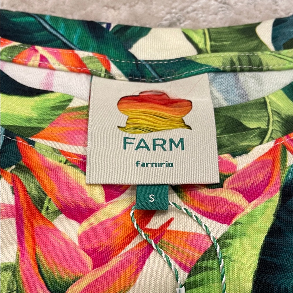 New Farm Rio Tropical Leaf Print Dress - Picture 7 of 11